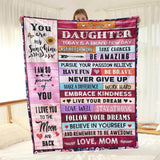 Blanket for Daughter Gifts - You Are My Sunshine I Am So Proud of You I Love You to the Moon and Back,” From Mom, Birthday Christmas Graduation Everyday Encouragement, Inspirational Motivational