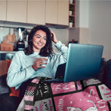 Gift for Cat Lover Blanket - Just a Girl Who Loves Cats - From Family, Birthday, Christmas, Everyday Encouragement, Inspirational, Motivational