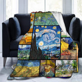 Gifts for Art Lovers Blanket - Starry Night - From Parents, Birthday Christmas Graduation, Inspirational Artistic Collection Blanket