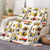 Blanket for Son Gifts, “I Love You More Than All The Construction Vehicles In The World”, From Parents, Birthday, Christmas, Everyday Encouragement, Motivational