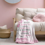 Gifts for Sister Blanket, “La mejor Hermana del Mundo”, From Sister, Birthday Christmas Graduation Holiday, Inspirational Motivational