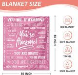 Blanket for Son Gifts, “You’re Awesome!”, From Mom Dad, Birthday, Graduation, Christmas, Everyday Encouragement, Inspirational