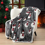 Blanket for Son Gifts, “Let It Snow”, From Parents, Christmas, Birthday, Holiday, Everyday Encouragement, Inspirational