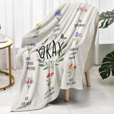 Blanket for Son Gifts, “It’s Okay To Make Mistakes, Start Over, Be Different”, From Mom Dad, Birthday, Christmas, Graduation, Inspirational