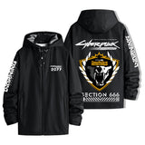 Cyberpunk 2077 Animals Section 666 Men's Windbreaker Assault Jacket