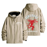 Fireball Cinnamon Whiskey Men's Windbreaker Assault Jacket