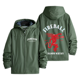 Fireball Cinnamon Whiskey Men's Windbreaker Assault Jacket