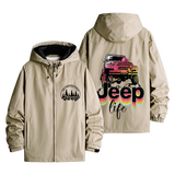 Jeep Life Off-Road Design Men's Windbreaker Assault Jacket