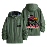 Jeep Life Off-Road Design Men's Windbreaker Assault Jacket