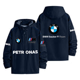 Blue Bmw Vintage Racing Jacket Men's Windbreaker Assault Jacket