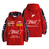 Red Budweiser Vintage Racing Jacket Men's Windbreaker Assault Jacket