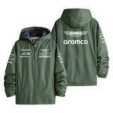 Aston Martin Aramco F1 Team Branded Windbreaker Men's Windbreaker Assault Jacket