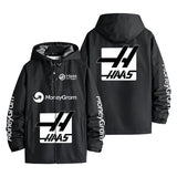 Haas F1 Team Logo Branded Merchandise Men's Windbreaker Assault Jacket