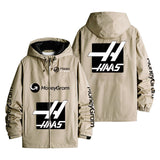 Haas F1 Team Logo Branded Merchandise Men's Windbreaker Assault Jacket