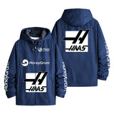 Haas F1 Team Logo Branded Merchandise Men's Windbreaker Assault Jacket