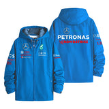 Mercedes-AMG Petronas Formula 1 Team Official Sponsor Merchandise Men's Windbreaker Assault Jacket