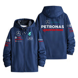 Mercedes-AMG Petronas Formula 1 Team Official Sponsor Merchandise Men's Windbreaker Assault Jacket