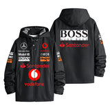 Hugo Boss Mercedes F1 Team Santander Sponsor Gear Men's Windbreaker Assault Jacket