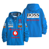 Hugo Boss Mercedes F1 Team Santander Sponsor Gear Men's Windbreaker Assault Jacket