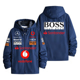 Hugo Boss Mercedes F1 Team Santander Sponsor Gear Men's Windbreaker Assault Jacket