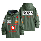 Hugo Boss Mercedes F1 Team Santander Sponsor Gear Men's Windbreaker Assault Jacket