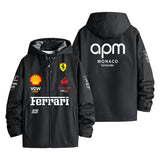 Ferrari APM Monaco Santander F1 Team Sponsor Gear Men's Windbreaker Assault Jacket