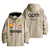 Ferrari APM Monaco Santander F1 Team Sponsor Gear Men's Windbreaker Assault Jacket