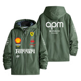 Ferrari APM Monaco Santander F1 Team Sponsor Gear Men's Windbreaker Assault Jacket