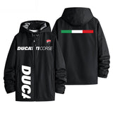 Ducati Corse Racing Italian Motorcycle Style Men's Windbreaker Assault Jacket