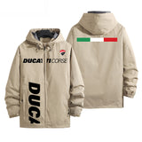 Ducati Corse Racing Italian Motorcycle Style Men's Windbreaker Assault Jacket