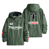 Triumph Racing Iconic British Motorcycle Style Men's Windbreaker Assault Jacket