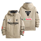 Triumph Racing Iconic British Motorcycle Style Men's Windbreaker Assault Jacket