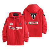 Triumph Racing Iconic British Motorcycle Style Men's Windbreaker Assault Jacket