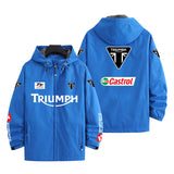 Triumph Racing Iconic British Motorcycle Style Men's Windbreaker Assault Jacket