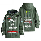 Kawasaki Ninja Racing Monster Energy Team Gear Men's Windbreaker Assault Jacket