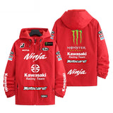 Kawasaki Ninja Racing Monster Energy Team Gear Men's Windbreaker Assault Jacket