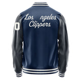 Los Angeles Clippers Pack Varsity Letter Jacket Custom Letter & Number