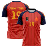 Spain National Team LAMINE YAMAL No.19 Home Jersey