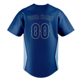 Custom Unisex Royal Blue & Light Blue Pattern Baseball Jersey BB0000031921