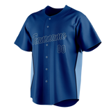 Custom Unisex Royal Blue & Light Blue Pattern Baseball Jersey BB0000031921