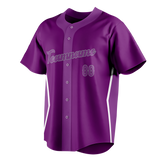 Custom Unisex Purple & Light Purple Pattern Baseball Jersey BB0000032324