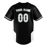 Custom Unisex Black & White Pattern Baseball Jersey BB0000050102