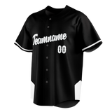 Custom Unisex Black & White Pattern Baseball Jersey BB0000050102