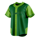 Custom Unisex Kelly Green & Green Pattern Baseball Jersey BB0000051514