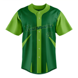 Custom Unisex Kelly Green & Green Pattern Baseball Jersey BB0000061514