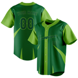 Custom Unisex Kelly Green & Green Pattern Baseball Jersey BB0000061514