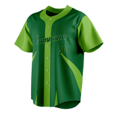 Custom Unisex Kelly Green & Green Pattern Baseball Jersey BB0000061514