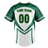 Custom Unisex White & Kelly Green Pattern Baseball Jersey BB0000100215