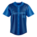 Custom Unisex Royal Blue & Blue Pattern Baseball Jersey BB0000111920