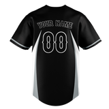 Custom Unisex Black & White Pattern Baseball Jersey BB0000120102